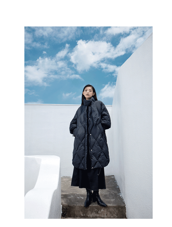 氏伽 | 菱形羽绒服,时髦不显臃肿