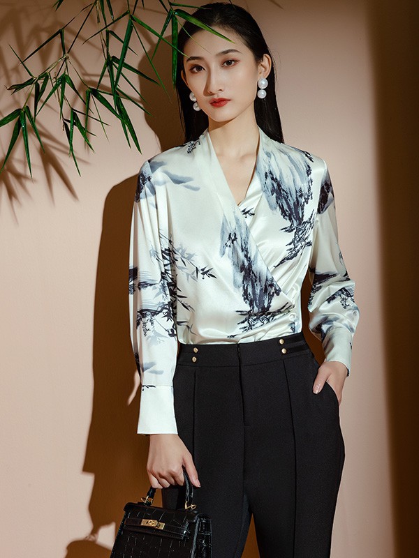 绝美国风水墨画设计款女装,优雅不止一点点