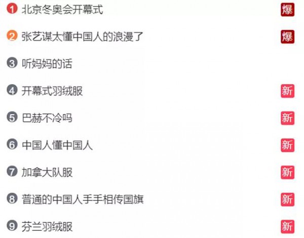 冬奥开幕式成“羽绒服大型种草现场”?网友直呼买买买