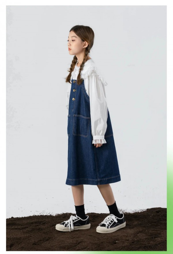 给12岁女儿买什么衣服合适?牛仔裙怎么搭配好看