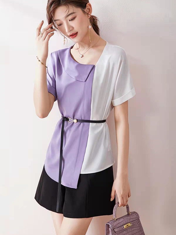 通勤装太枯燥,长春花蓝色怎应用在日常通勤装上?长春花蓝色搭配技巧