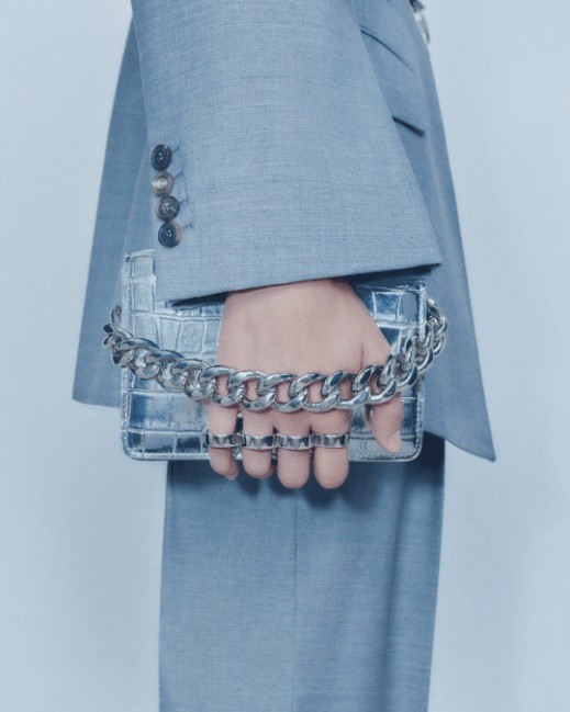 亚历山大麦昆2022春夏女装系列 The Four Ring链条迷你手袋