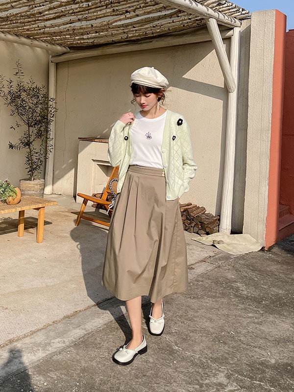 半身裙多场景搭配技巧!野餐怎么穿上镜?半身裙怎么搭配好看