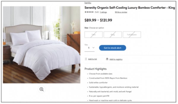 美国零售商沃尔玛,科尔士涉嫌将人造纤维宣传为竹纤维,被美国联邦贸易委员会起诉!