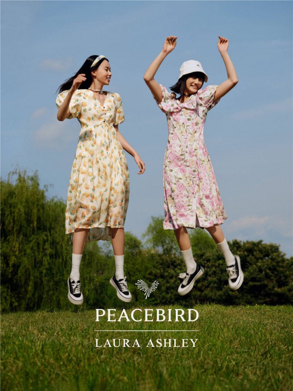 2022夏季LAURA ASHLEY × PEACEBIRD 合作系列 !生而浪漫,绽放为你!