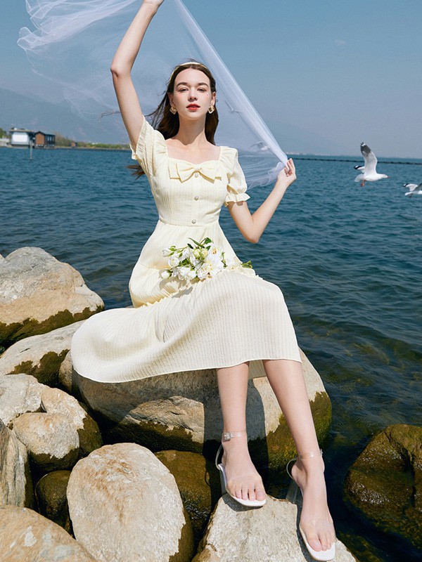 禹妃女装|法式甜美女装穿搭 夏季什么连衣裙更适合约会