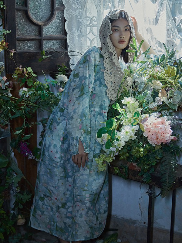 文艺棉麻简欧服装穿搭 棉麻女装品牌店推荐