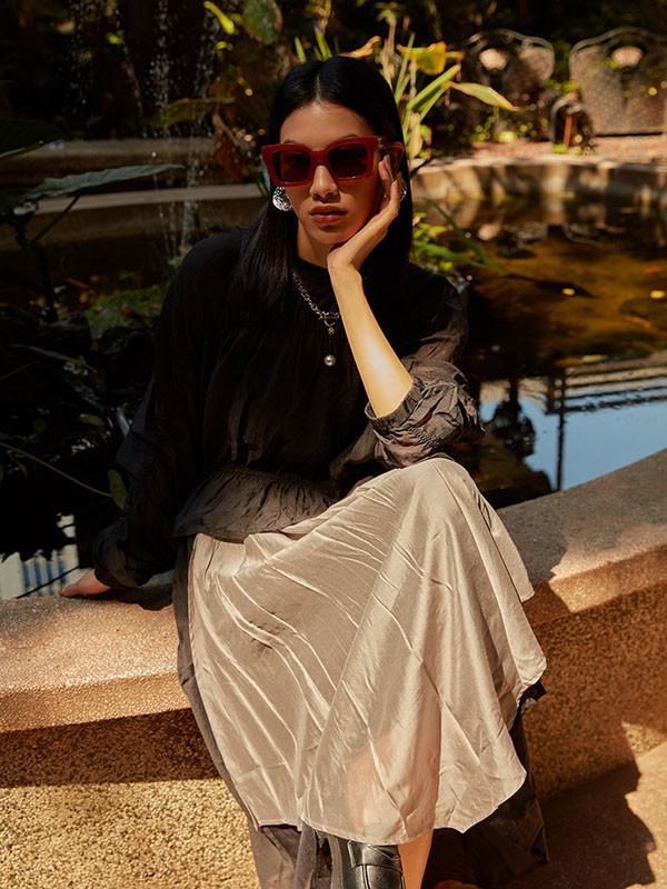 文艺棉麻简欧服装穿搭 棉麻女装品牌店推荐