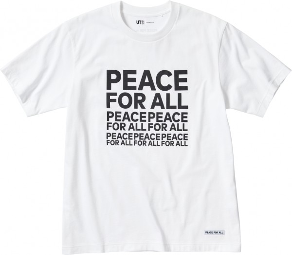 UNIQLO UT 开启慈善 T 恤项目「PEACE FOR ALL」