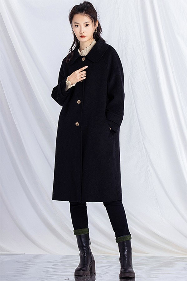 阿依莲女装冬季新款毛呢大衣 轻松拿捏优雅格调