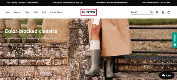 传英国百年雨靴品牌 Hunter Boots 寻求800万英镑注资