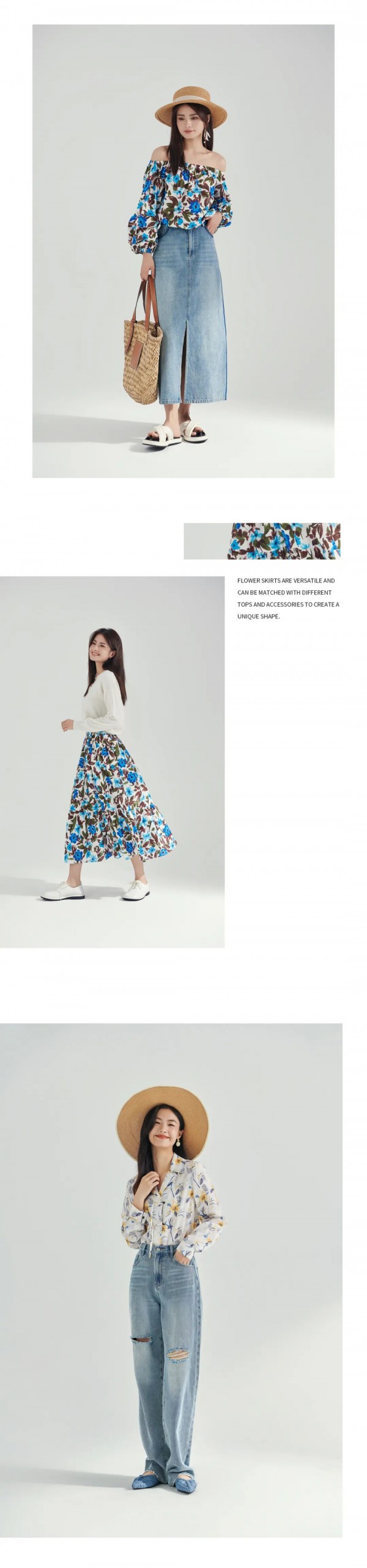 justzzu新作 | 充满生命力的花裙穿搭