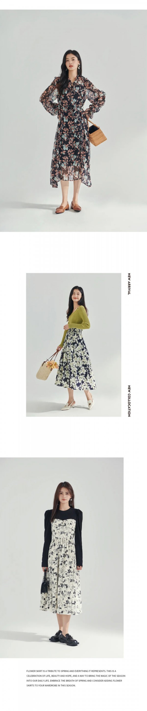 justzzu新作 | 充满生命力的花裙穿搭