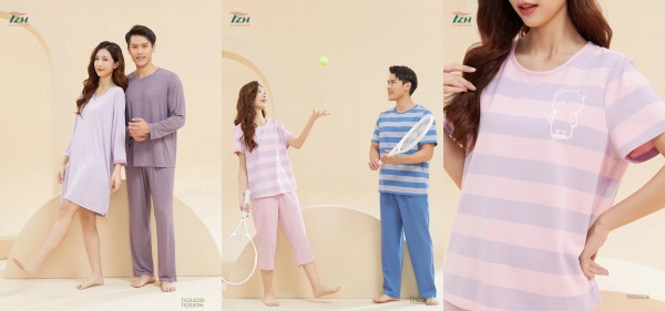天竹家居 | 情侣家居服系列上新,情人节就要“宅”在一起!