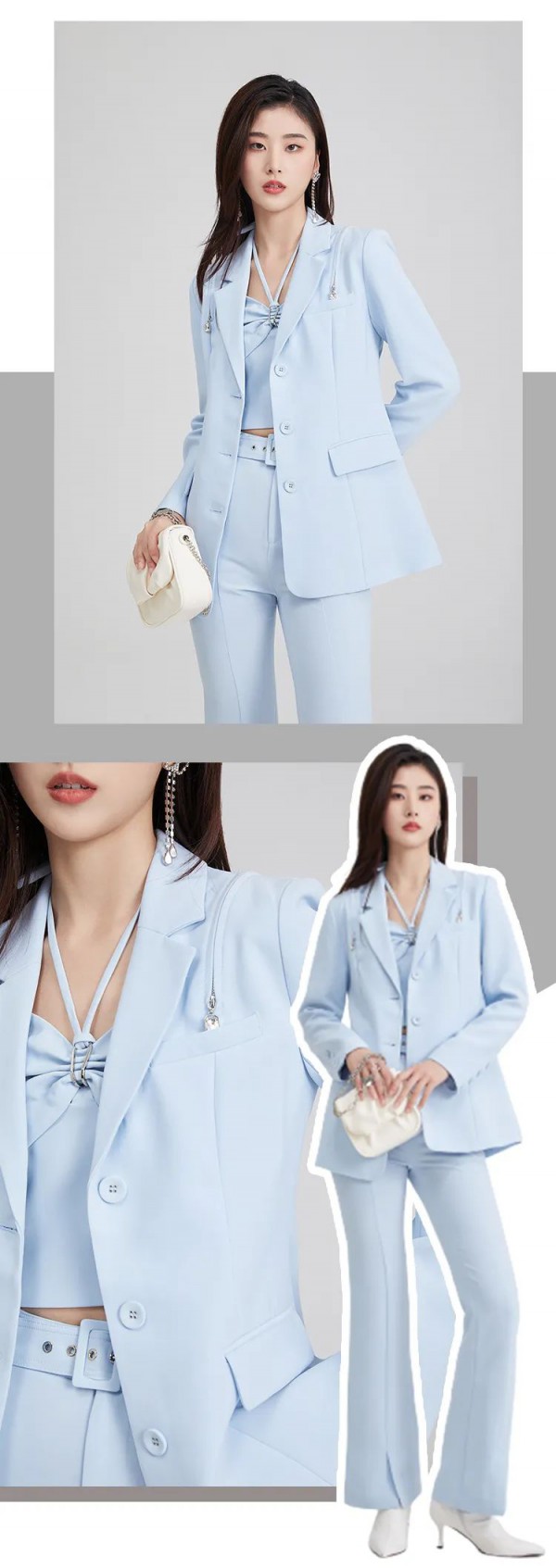 依妙 | 春日简雅西装look