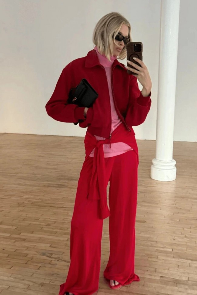 本季粉色的四种优雅穿搭方式