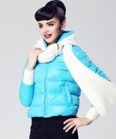 欧尼思2012秋冬装羽绒服欧美奢华保暖羽绒上衣外套