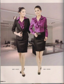 2012新款秋装修身女职业装套装