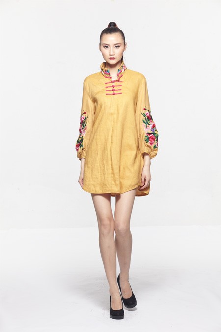 菲诗雨华服2012春夏装旗袍