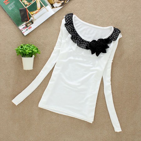 2012秋冬装女装纯色打底衫厂家批发