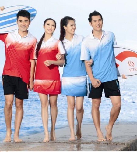 2013春夏装思腾情侣T恤衫-大红