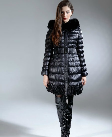 诗凡吉2013秋冬装羽绒服