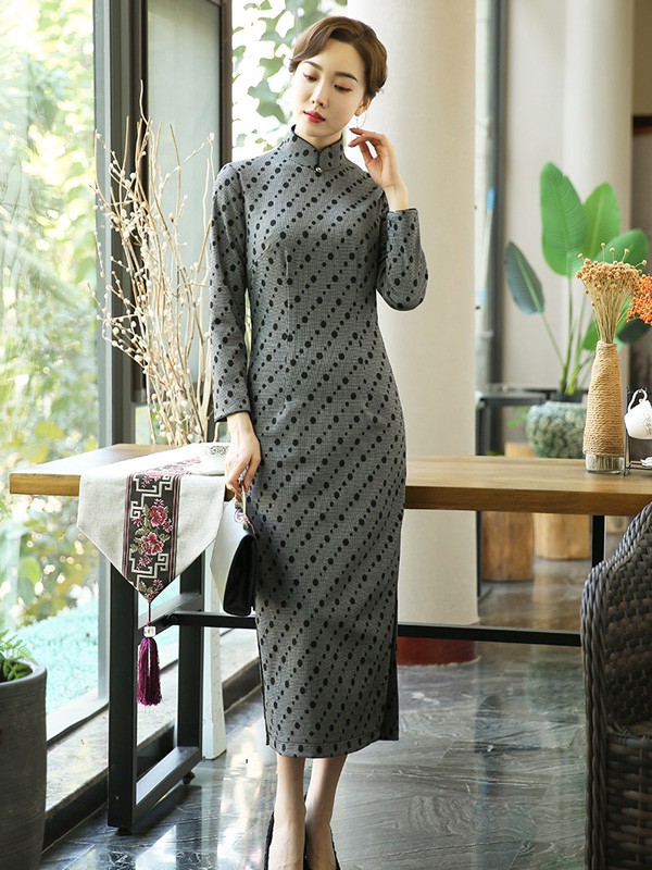 蝶恋2019秋冬装旗袍