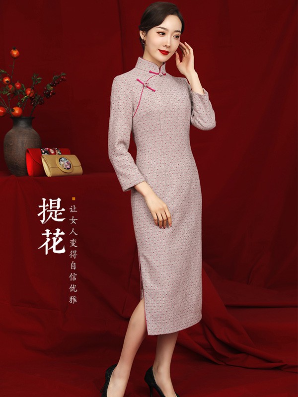 蝶恋2019秋冬装旗袍