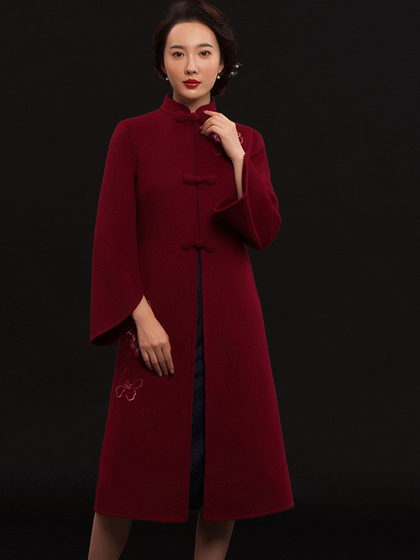 蝶恋2019秋冬装大衣风衣