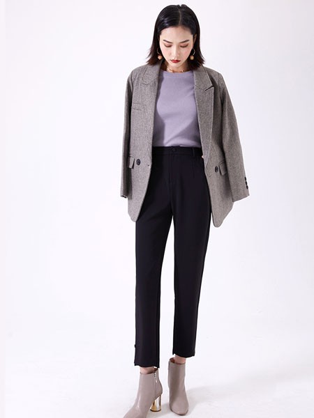 万之冠2023春夏季黑色长裤