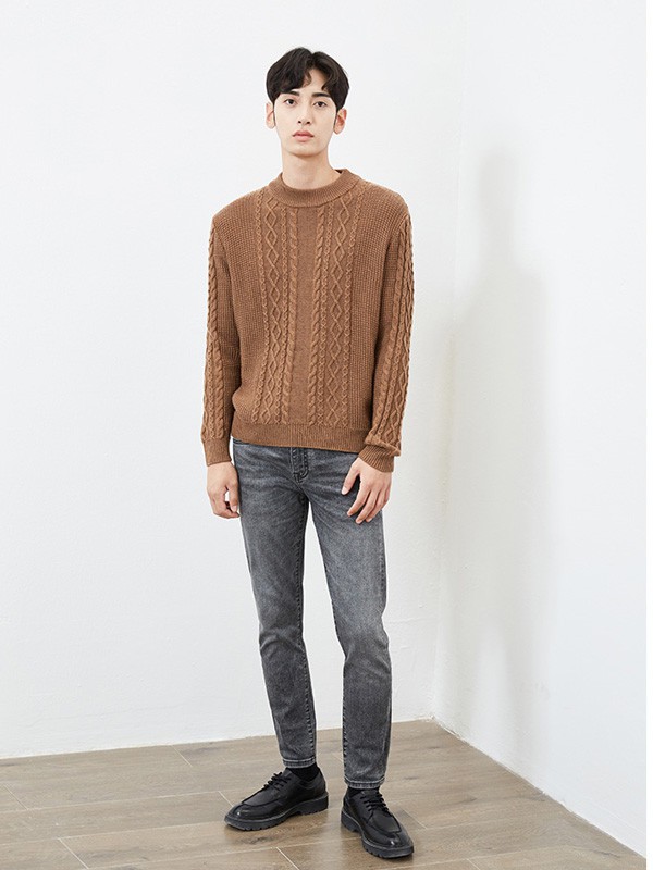 a.b.x男装2023春夏季黑色长裤