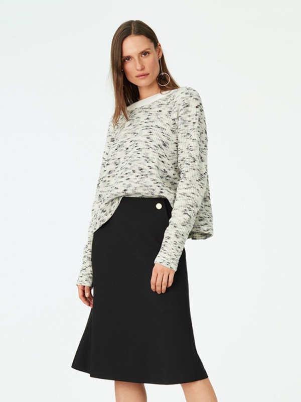 摩纳哥会馆2020秋冬季灰色宽松上衣