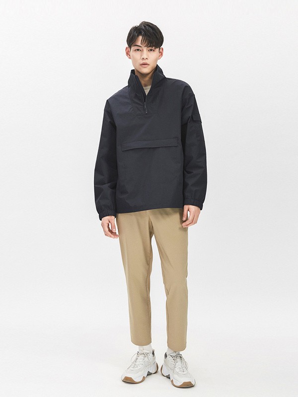 me&city休闲装2020秋冬季黑色宽松上衣