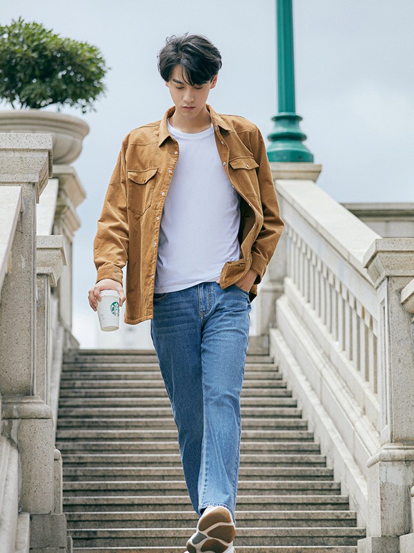 me&city休闲装2020秋冬季驼色宽松外套