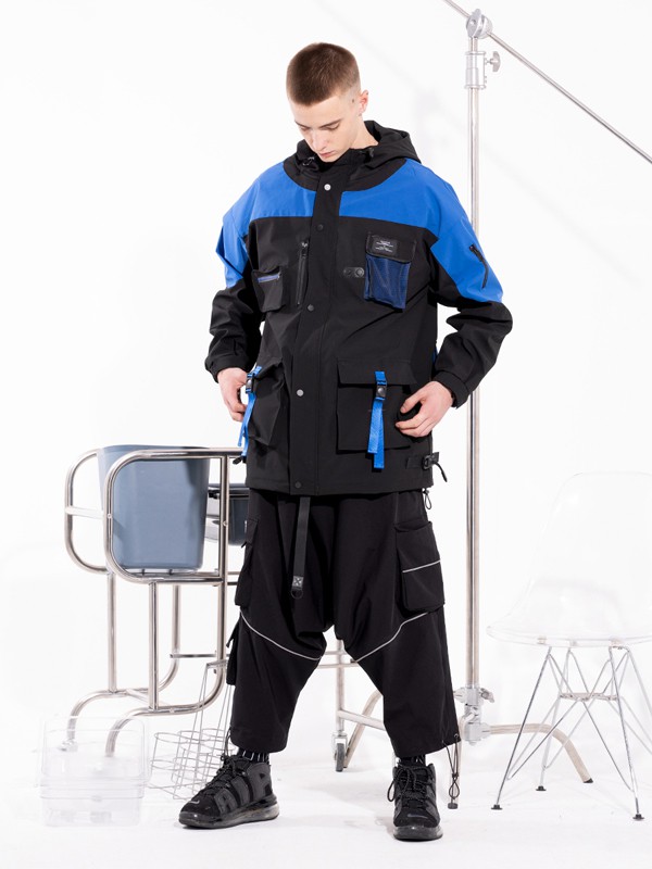 KILLWINNER2020秋冬季拼色宽松外套