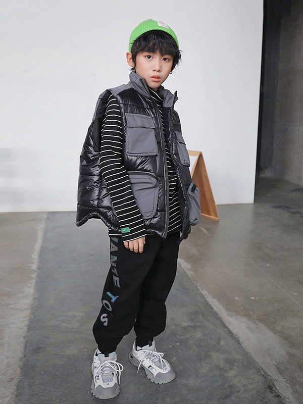 HohTot2020秋冬季灰色宽松马夹