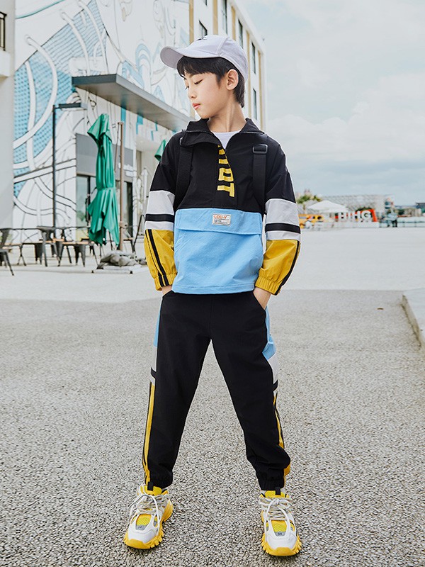 HohTot2020秋冬季黑色撞色上衣