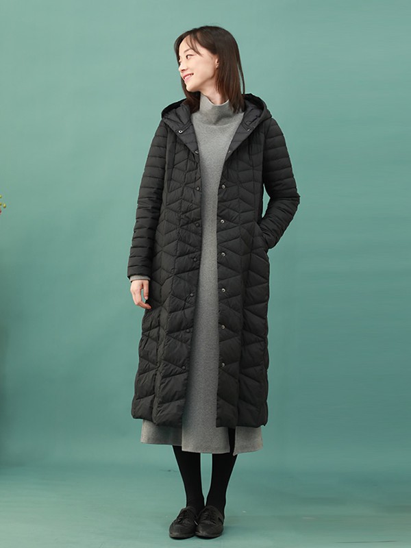 棉叙女装2020秋冬季红色连帽棉服