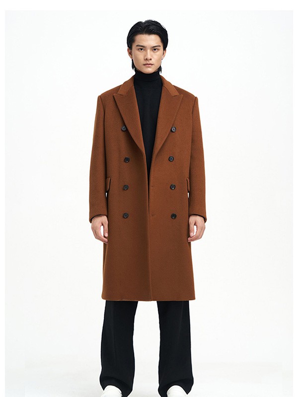 非城2020秋冬季咖啡色宽松大衣