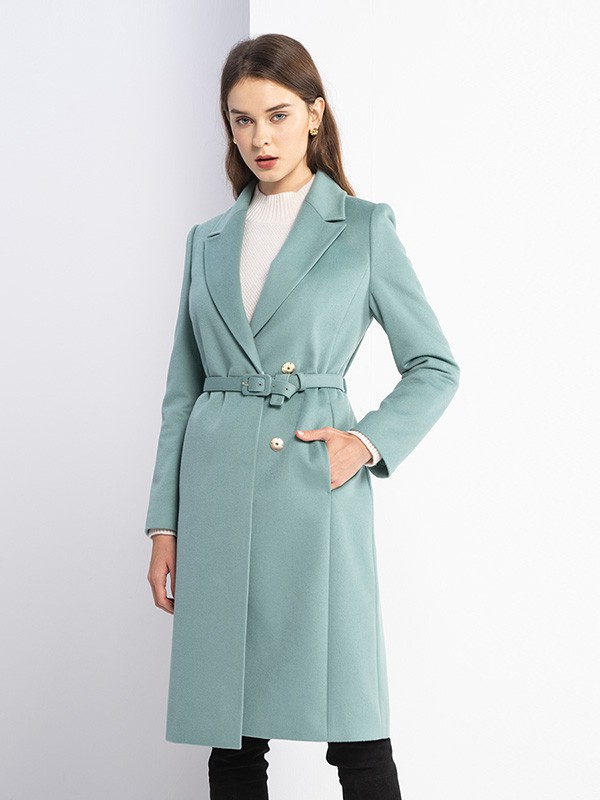 SCOFIELD2020秋冬季绿色收腰外套