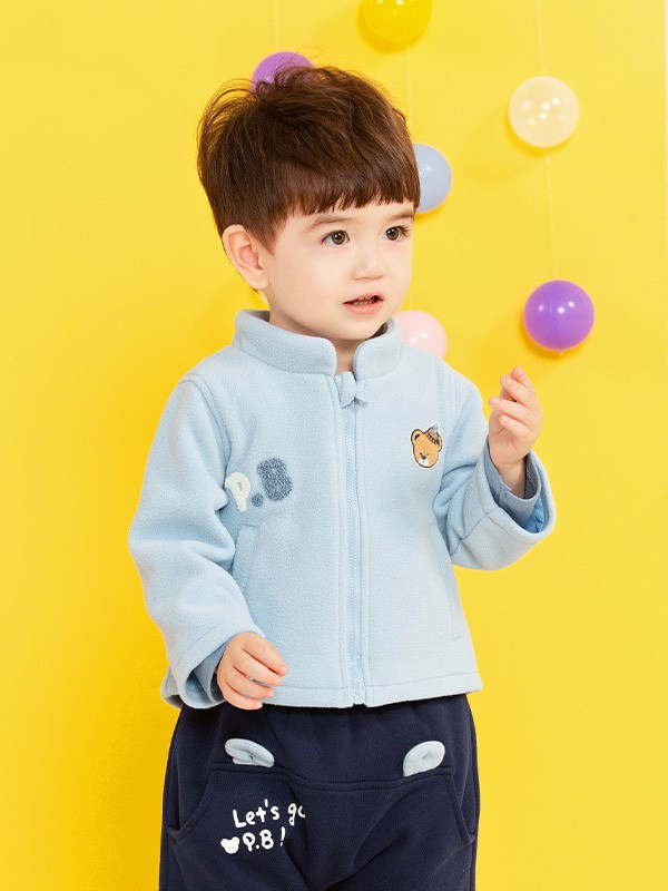 pawinpaw2020秋冬季蓝色动漫卡通外套