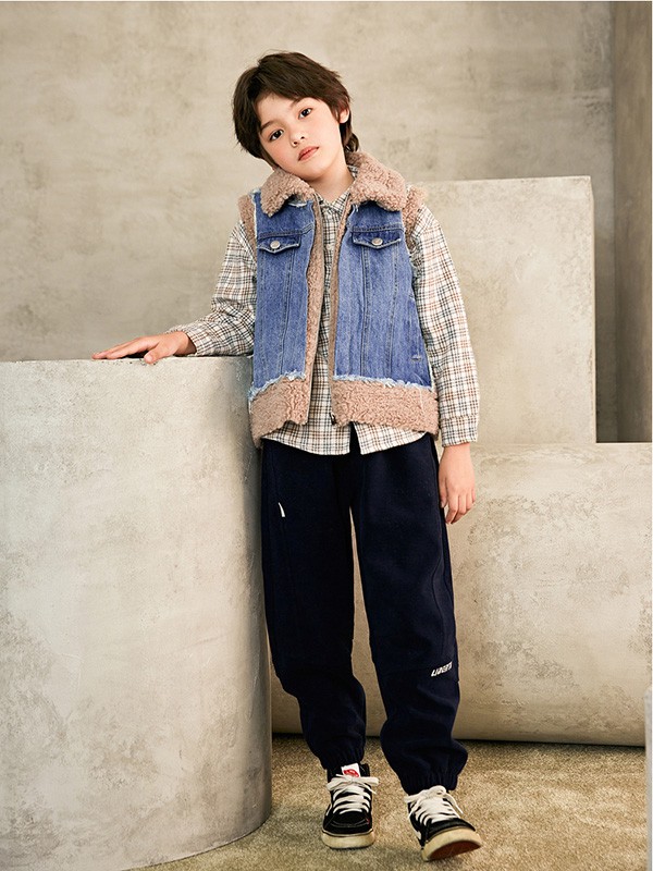 植木2020秋冬季拼色拼接马夹