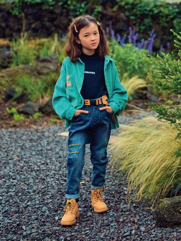 宝儿宝2020秋冬季绿色宽松外套