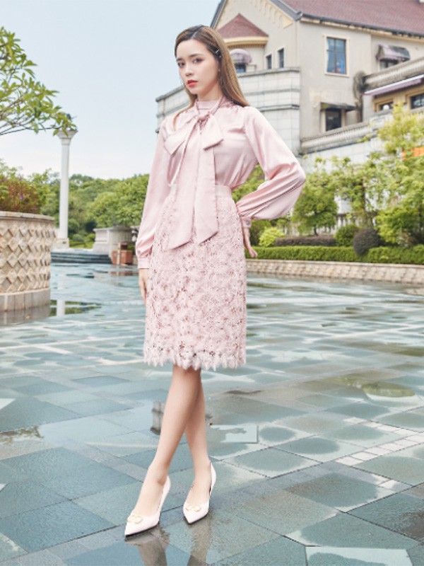 ANOTHERONE2020秋冬季粉色条纹衬衫