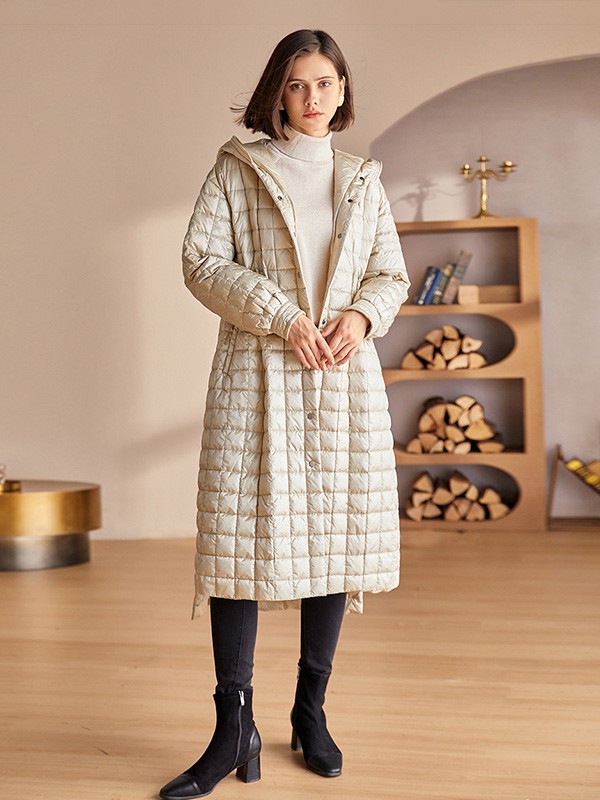 罗衣女装2020秋冬季米色连帽运动装