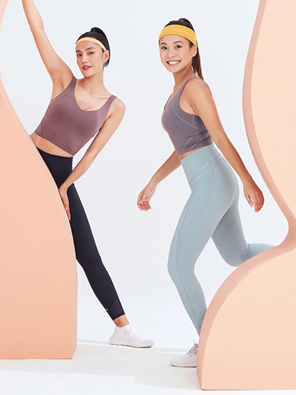 玛娅运动装2020秋冬季紫色修身运动装