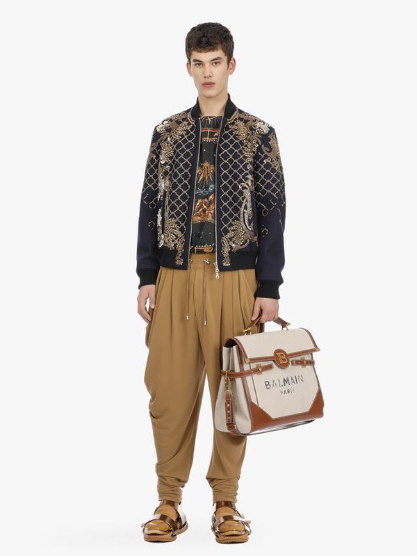 巴尔曼2020秋冬季黑色亮片外套