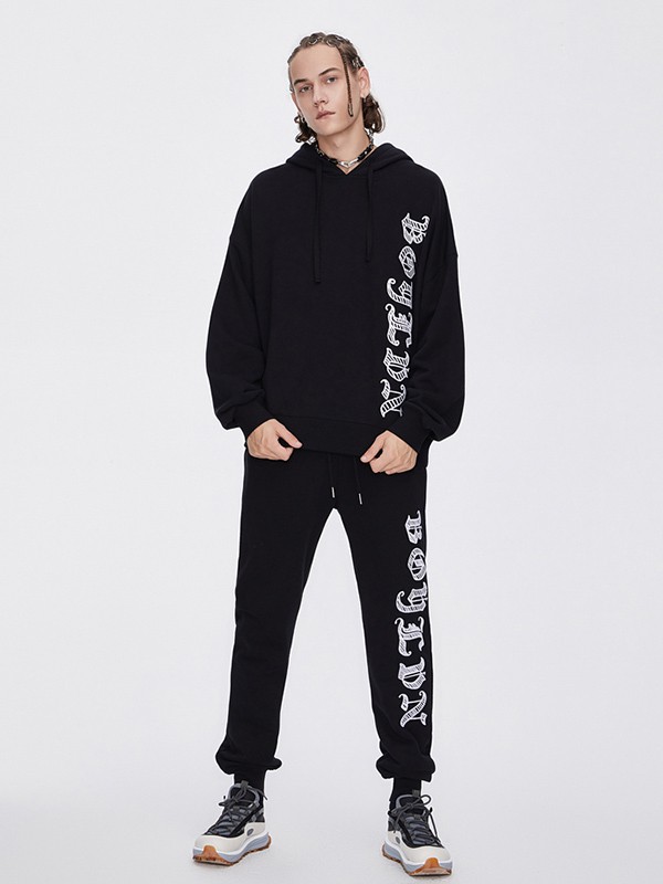 BoyLondon2020秋冬季黑色印花卫衣