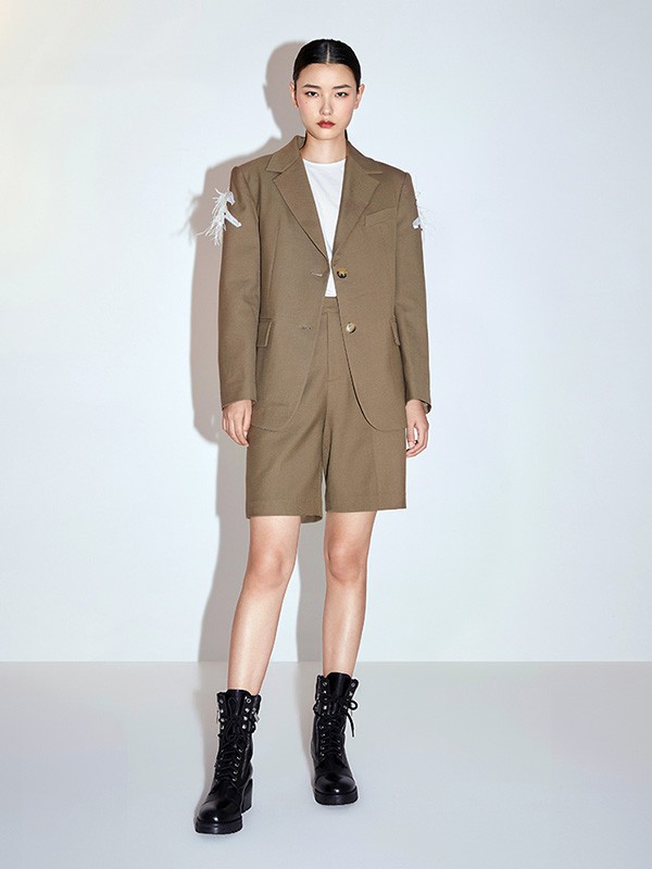 misssixty2020秋冬季咖啡色宽松西装