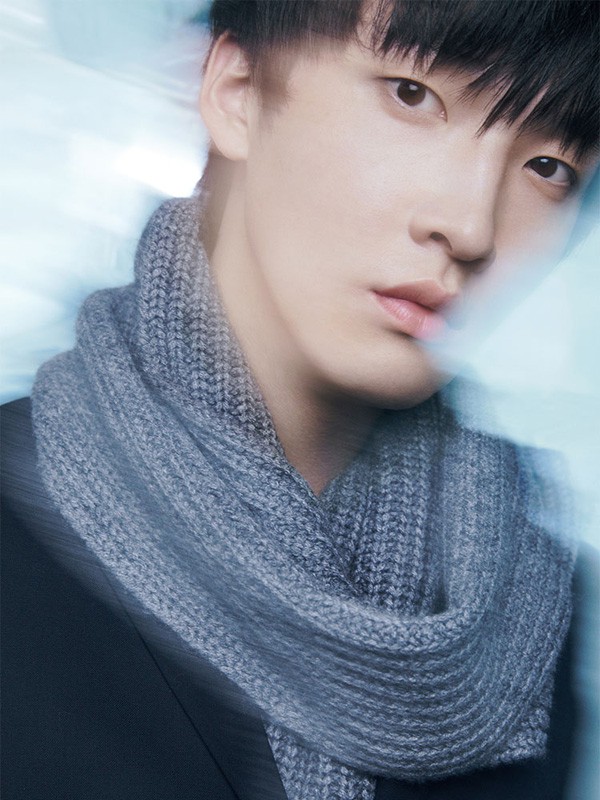 MJU:T男装2020秋冬季黑色纯色大衣